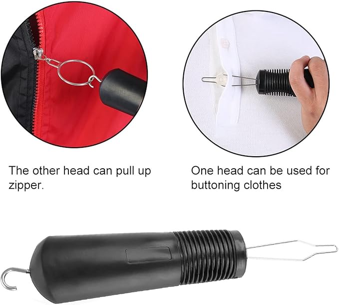 Button Hook and Button Hook and Zipper Pull Arthritis Aids Clothes Button Hook Helper for Seniors Helper Help to Zip Pants Puller Clothes Aid Joint Pain Patients Tool Button Aid