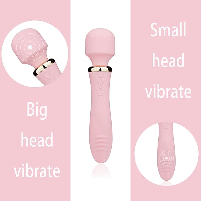Handheld Back Massager, Electric Full Body Massager, (Pink)