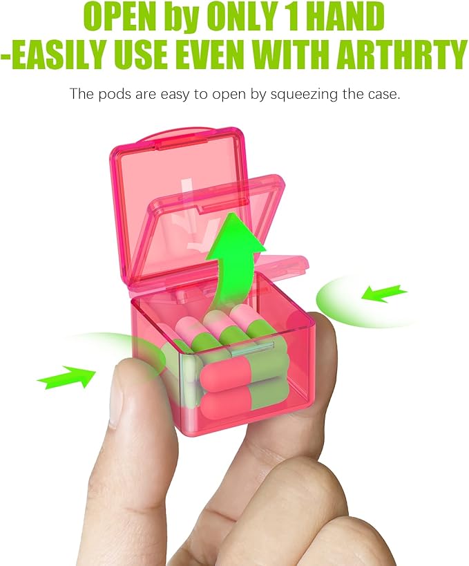 Monthly Pill Organizer Once a Day - 30 Day Pill Organizer Box - Easy to Open - Large Compartments Portable Case for Travel, Month Pill Cases Medicine Organizer for Vitamin (Pink)
