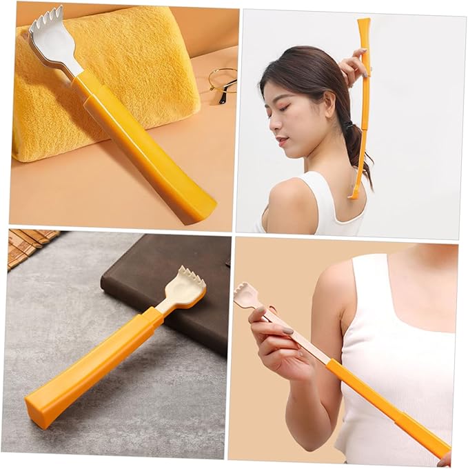 Telescoping Back Scratcher for Easy Itch Relief Portable Scratching Tool for Hard Reach Areas Lightweight Handheld Massage Device for Seniors and Disabled Users
