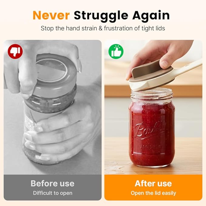 3Pcs Adjustable Stainless Steel Jar Opener, 2026 New 4-in-1 Jar Opener, Stainless Steel Lid Remover for Seniors & Arthritis Sufferers, Fits Kitchen Jars, Bottles & Cans (3)