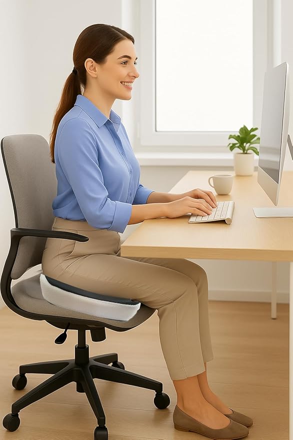 Premium Orthopedic Seat Cushion for Back Pain and Sciatica Relief (2)