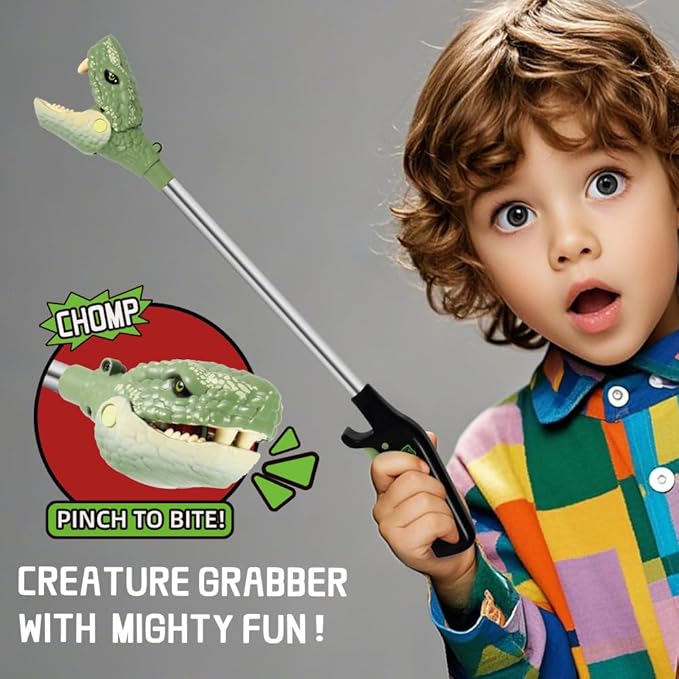 DINOBROS Snake Chomper Animal Pincher Toy Cobra Grabber Claw Snapper Monster Reacher Robot Hand Toys for Kids 3 Years Old and up