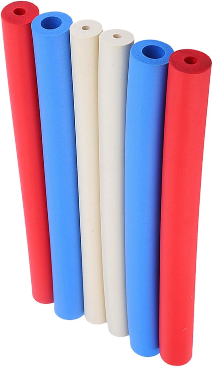 Foam Handle Cover, Pack of 6 Non Slip Foam Handle Sleeve Cover Utensils Pen Foam Grip Tubing Handle Sleeve for Elderly Disabled Handicapped Assist Tool
