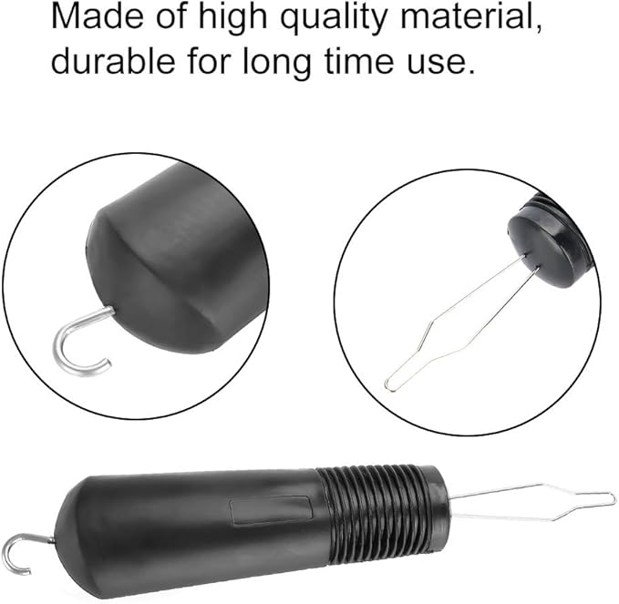 Nikou Button Hook with Zipper Pull, Dual Heads Design for Arthritis and Joint Pain Patients, Lightweight Portable Easy Dressing Aid Tool for One-Hand Use