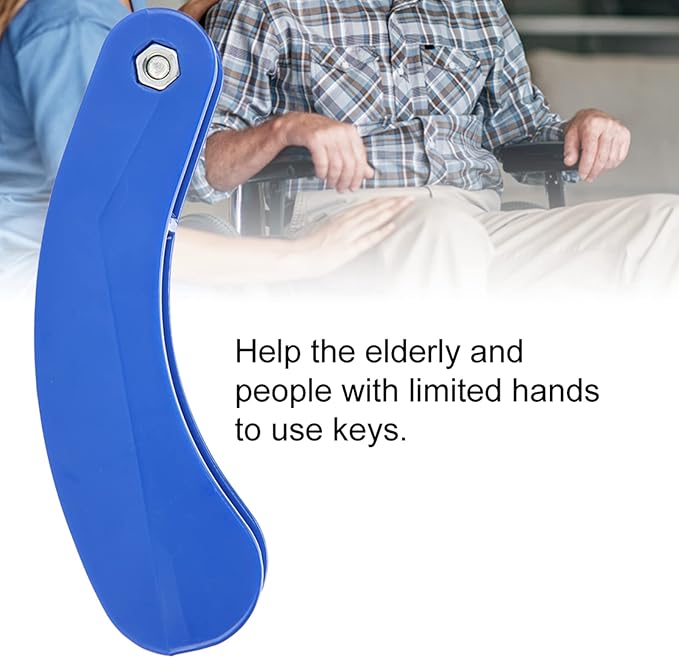 Dioche Key Aid Turner, Key Extender, Holder Door Opening Assistance with Grip for Seniors and Disabled