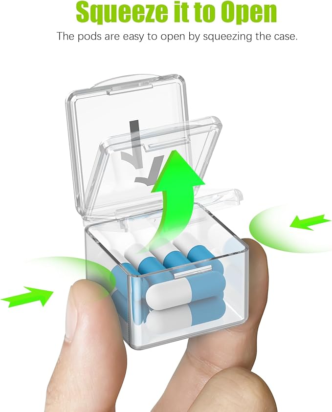 Monthly Pill Organizer Once a Day - 30 Day Pill Organizer Box - Easy to Open - Large Compartments Portable Case for Travel, Month Pill Cases Medicine Organizer for Vitamin (Clear)