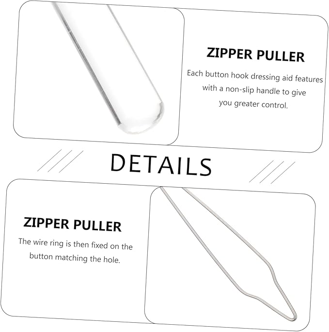 Button Assist Tool Portable Dressing Aid for Seniors Comfortable to Hold Alternative Zipper Pulling Helper for Elderly and Disabled Convenient Manual Button Threading Device