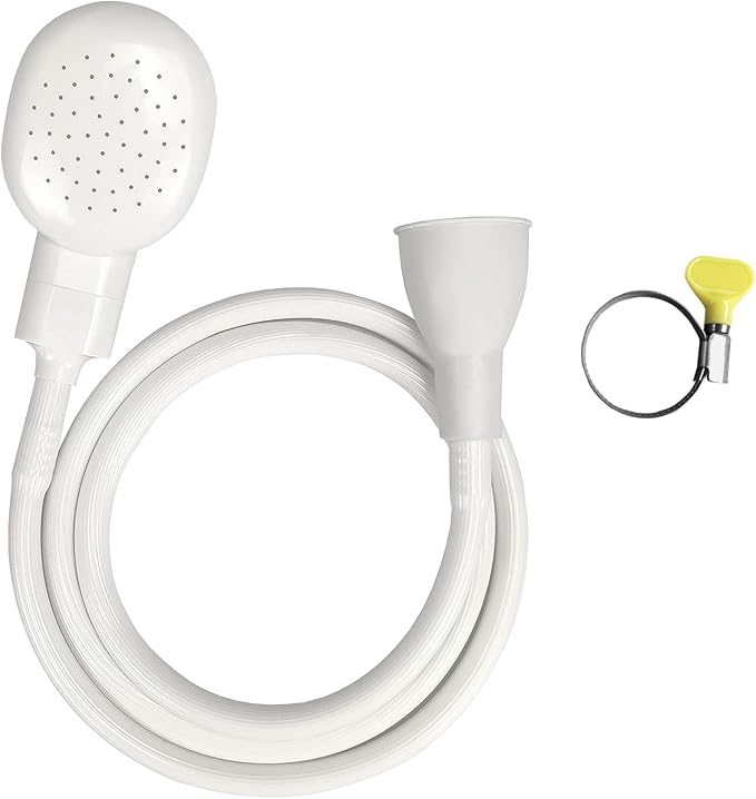 Soerreo Sink Spray Rubber Hose, Portable Rubber Hose Nozzle, Shampoo Sprayer, Easy to Use, Suitable for People or Pets