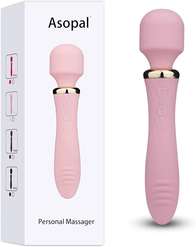 Handheld Back Massager, Electric Full Body Massager, (Pink)