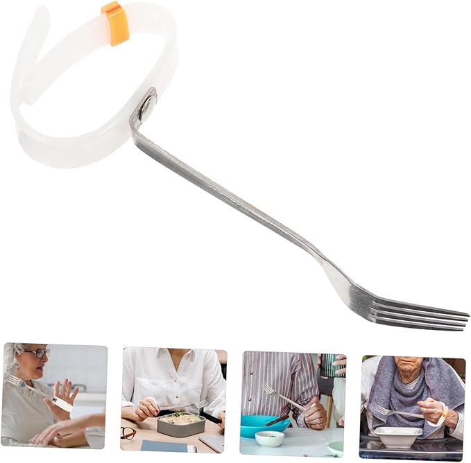 Adaptive Utensils for Seniors Tremble Fork and Spoon Non- Design for Elderly and Disabled Ergonomic Grip for Easy Handling for Daily Dining Needs