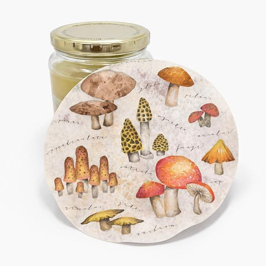 Andreas Silicone Jar Opener, Mystical Mushroom – 6.25" Non-Slip Lid Gripper & Garlic Peeler, Food and Dishwasher Safe, Multi-Use, Durable Silicone & Fabric, Made in the USA, JO-GGMM