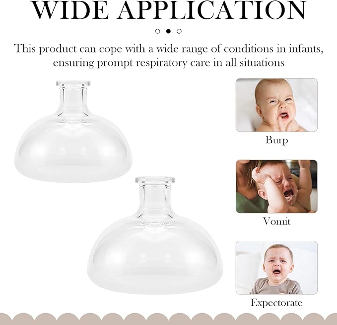 DOERDO Chest Percussion Cup 2Pcs Mucus Removal Device Professional Palm Sputum Remover, 2.5Inch, 3Inch