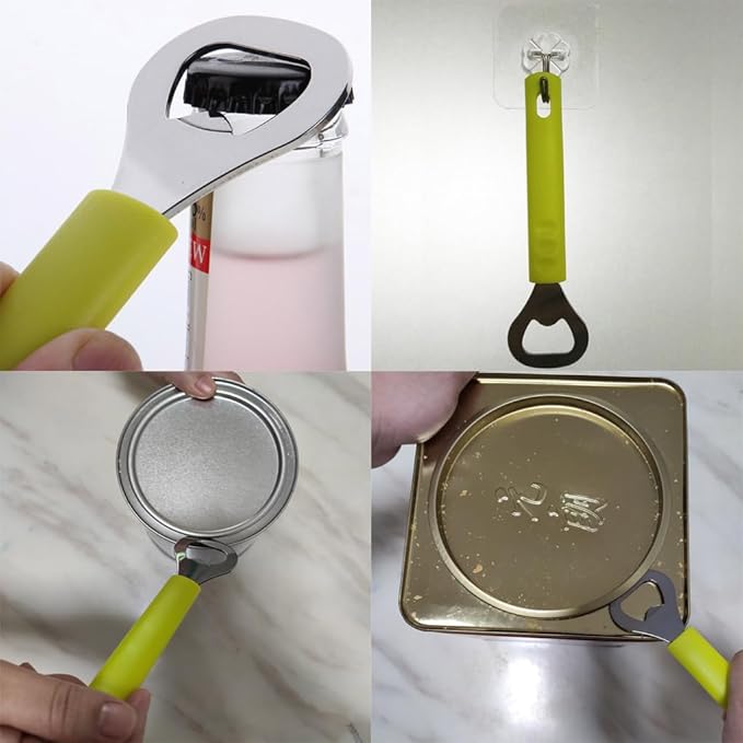 Jar Opener - Can Open Bottle Top Openers for Seniors,Arthritis,Weak Hands,Rubber Lid Gripper Manual Tool Effortless Opening Jars Silicone Pad Large Easy Glass Jar Cap Remover Kitchen Twist Coaster