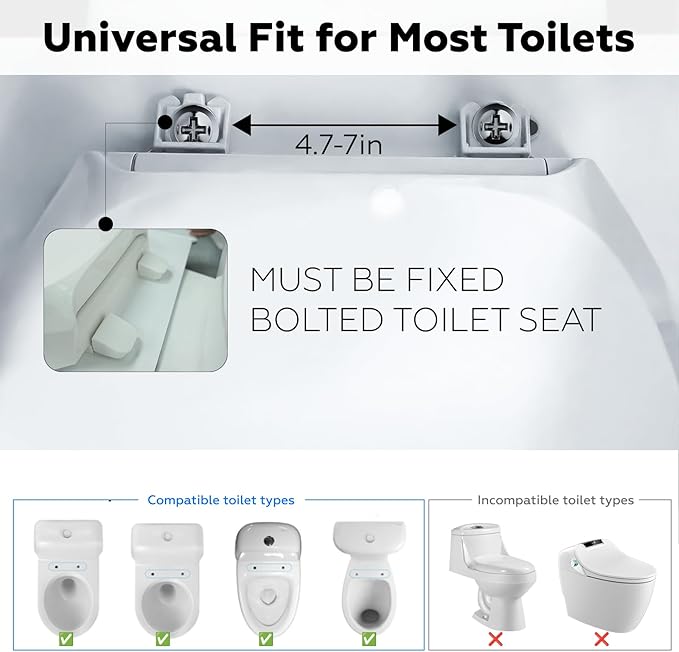ZEAGUS Toilet Safety Rails for Seniors,500lb Heavy-Duty Toilet Safety Frame,60° Adjustable & Space-Saving Toilet Assist Arms,Toilet Handles for Elderly,Disabled, and Mobility Impaired