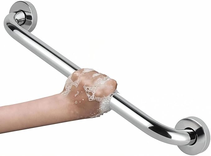 Grab Bars for Shower, 12 Inch Grab Bar for Bathroom Seniors Elderly Safety Handle 304 Stainless Steel Anti-Slip, Handicap for Bathtub,Toilet, Stairway