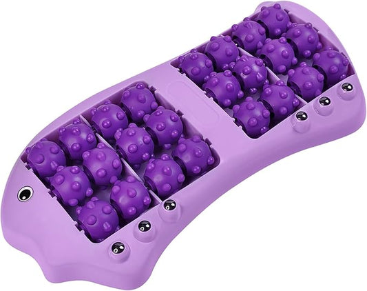 Roller Foot Massage, Shiatsu Acupuncture Massage, Reflexology Tool, Foot Massager Roller, Plantar Fasciitis Relief, Heel, Arch, Muscle Aches, Foot Pain, Stress Relief - Relaxation Gifts for Women, Men