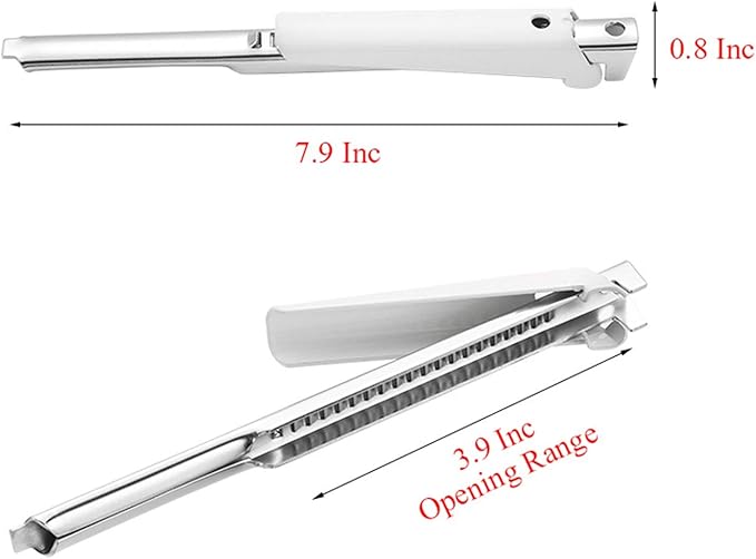 Kunovo Jar Opener for Weak Hands & Seniors with Arthritis - Adjustable Gripper (White)