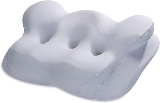 Cervical Neck Pillow, Memory Foam Pillow for Neck Pain Relief, Ergonomic Contour Cooling Pillow for Side Sleeper Pillow Adults & Stomach Sleepers Neck Shoulder Pillow (Light-Blue, 24" L x 14" W)