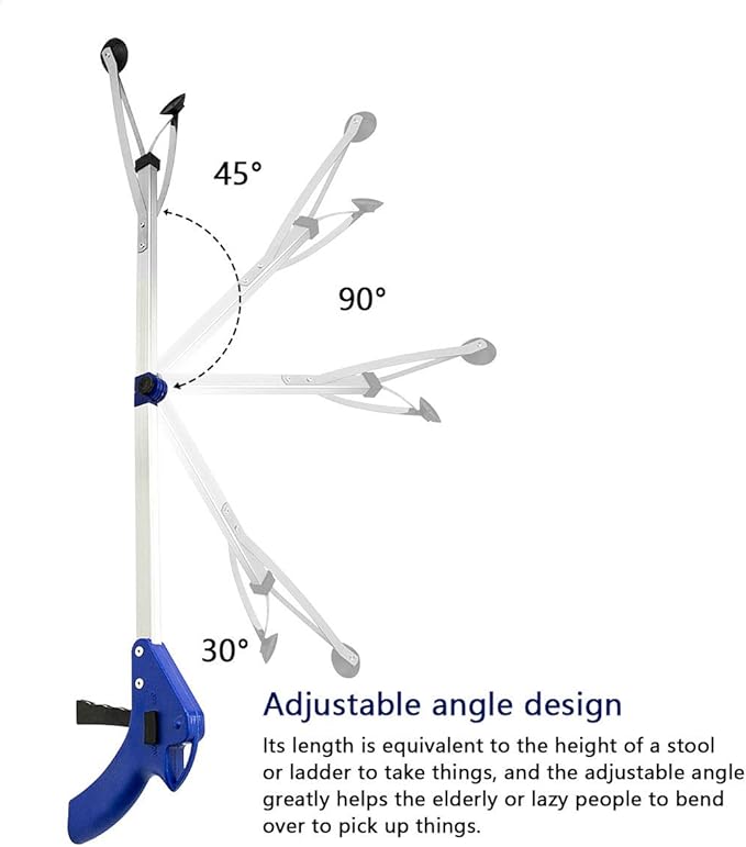 Reacher Grabber, Foldable Long Arm Reaching Claw, 32" Extended Hand Grabber Trash Pickup Tool