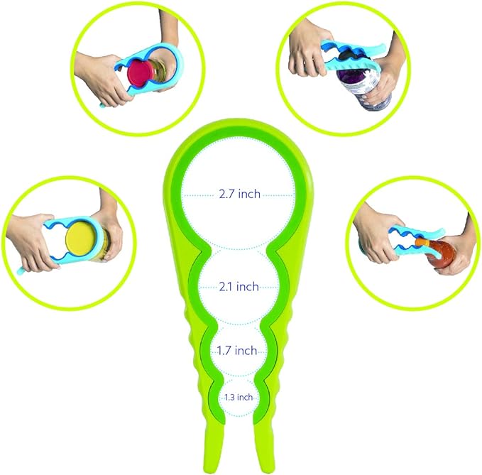 Evriholder Easi-Twist 1pk, Easy Grip Jar Opener, Pack of 1, Colors May Vary