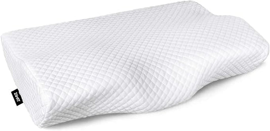 ZAMAT Memory Foam Pillow for Neck Pain Relief, Adjustable Orthopedic Ergonomic Cervical Pillow for Sleeping with Washable Cover, Bed Pillows for Side, Back, Stomach Sleepers