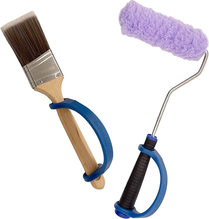 EaZyHold Senior Men 3-Pack for X-Large Hands, Fits Adaptive Eating and Weighted Utensils, Foam Tubing, Thick Easy Grip Handles, Grooming, Daily Living Aid