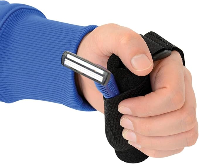 Hand Strap Utensil Holder,Elastic Aid Utensil Cuff Holder Strap for Elderly,Makes Mealtime or Other Activities Easier