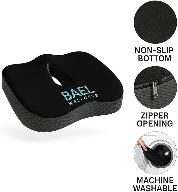 Premium Orthopedic Seat Cushion for Back Pain and Sciatica Relief (1)
