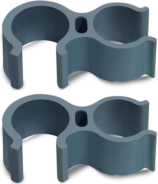 Aliseniors 2 Pack Shower Head Holder Attachment for Shower Chair, Hand Shower Holder Fit for Bath Seat, Transfer Bench, Bath Stool, Shower Commode, Universal Fit, Shower Aids, Shower Accessories