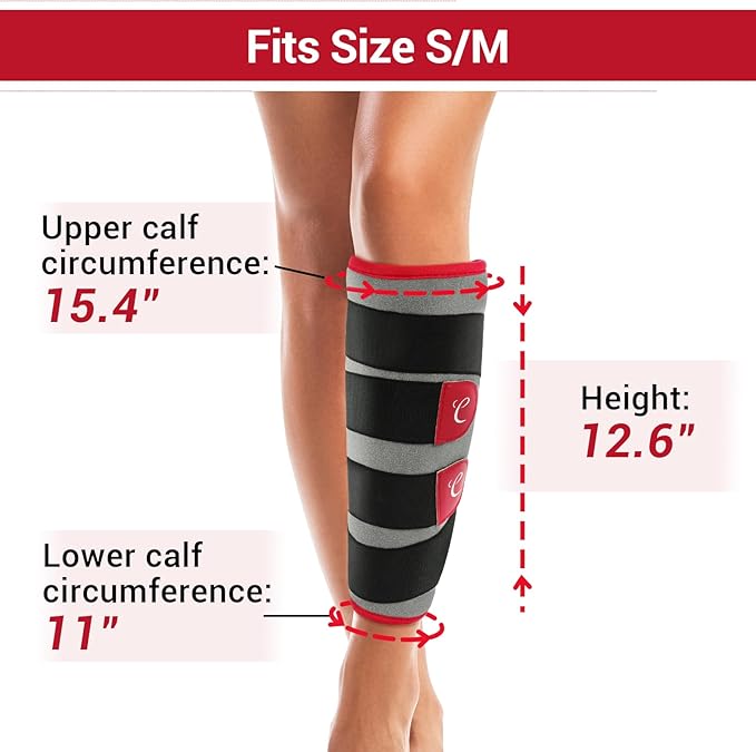 Comfytemp Leg Heating Pad, FSA Eligible Items Only List Wearable Heat Pad for Leg and Calf, HSA Electric Heat Wrap for Knee/Arm/Hamstring Soothing Warmth, Birthday Gifts for Women Wife Mom Her (S/M)