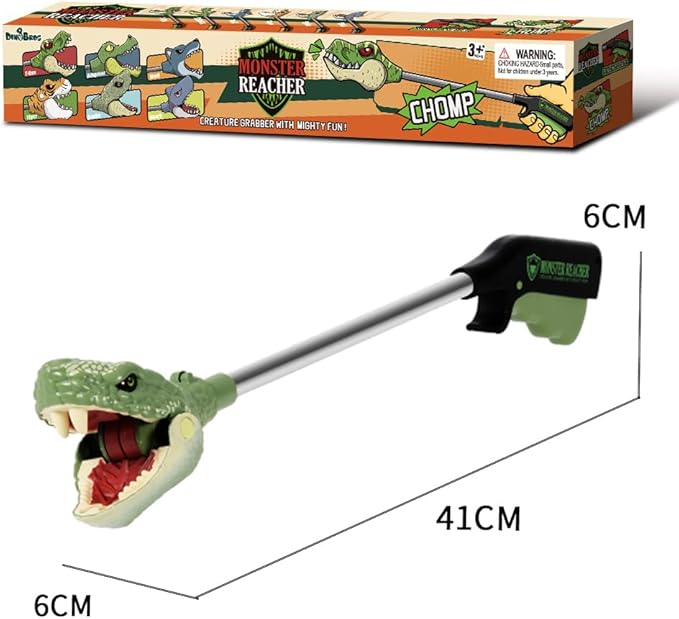 DINOBROS Snake Chomper Animal Pincher Toy Cobra Grabber Claw Snapper Monster Reacher Robot Hand Toys for Kids 3 Years Old and up