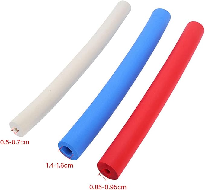 Foam Tube, 6pcs Non Slip Comfortable Grip Handle Sleeve Cover, Built Up Grips Aid for Utensils Pen Different Size Foam Grip Tubing for Elderly
