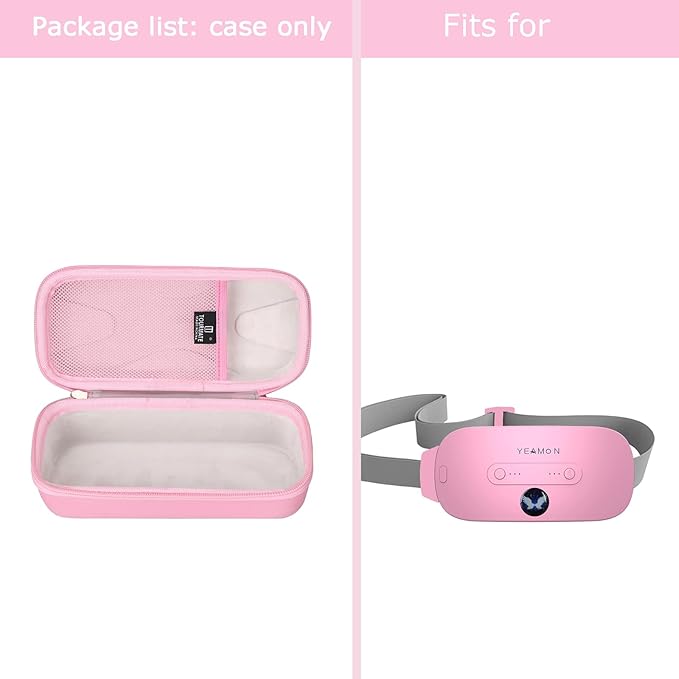 Tourmate Hard Travel Case for Portable Cordless Electric Waist Belt Device, Fast Heating Pad, Case Only
