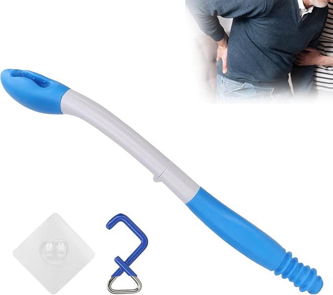 Toilet Aids for Wiping, Foldable Reach Comfort Wiper Reach Comfort Tissue Grip Wiper Butt Wiper Self Wipe Assist Toilet Aids Wand for Limited Mobility