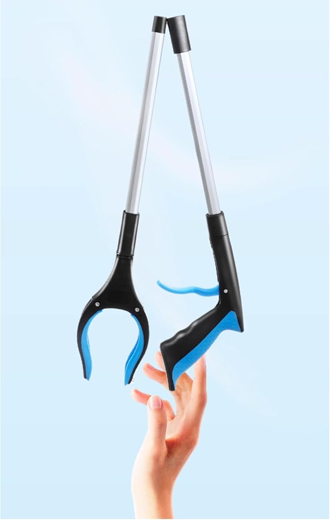 34" Grabber Tool - 2 Pack 34 Inch Long Foldable Grabbers for Elderly Grab It Reaching Tool with Rotating Jaw +Magnets, Grabber Pickup Tool, Heavy Duty Grabber Reacher Tool