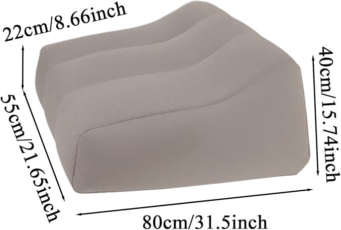 Inflatable Feet Rest - Portable Leg Elevating Cushion, Soft Support Pillow, Ergonomic Alignment Aid, Lightweight PVC Material | Relief Device for Seniors Adults Pregnancy and Post surgerys Recovery