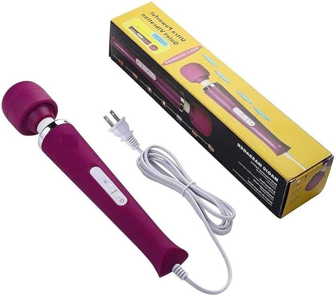 Vibrating Massager Big Tool Back Neck Hand Foot Leg Arm Muscle Massage for Women Muti Speeds (Purple)