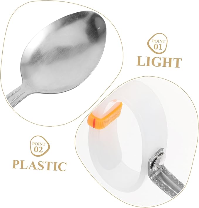 Elderly Spoon for Disabled Individuals Adaptive Handheld Utensil for Easy Eating for Seniors and Those Grip Strength and Non- Design for Comfort