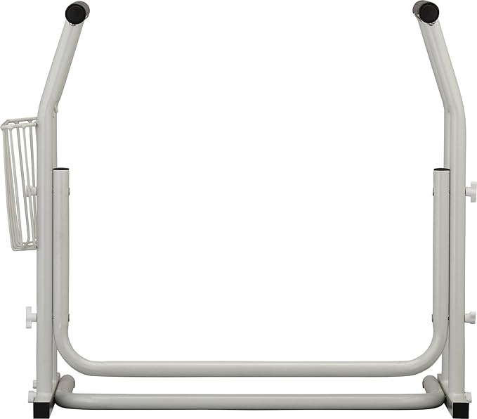 NOVA Toilet Safety Support Frame, Bathroom Assist Handrails, Lightweight Aluminum, 300 lb Weight Capacity
