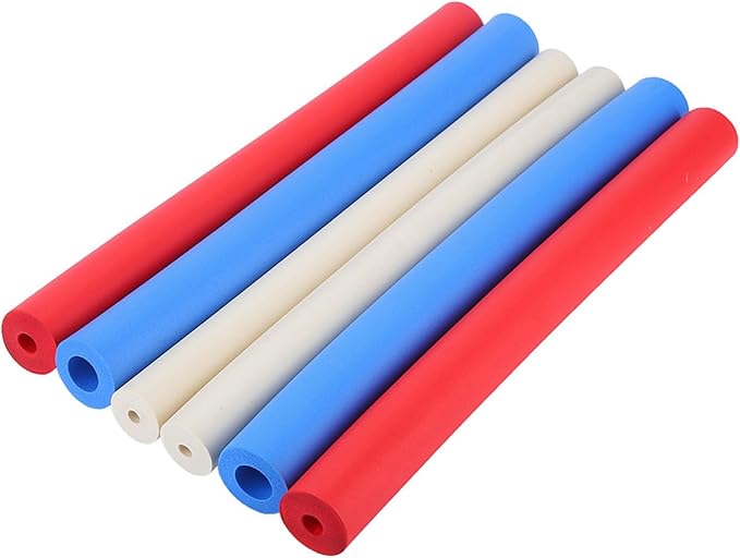 Foam Handle Cover, Pack of 6 Non Slip Foam Handle Sleeve Cover Utensils Pen Foam Grip Tubing Handle Sleeve for Elderly Disabled Handicapped Assist Tool