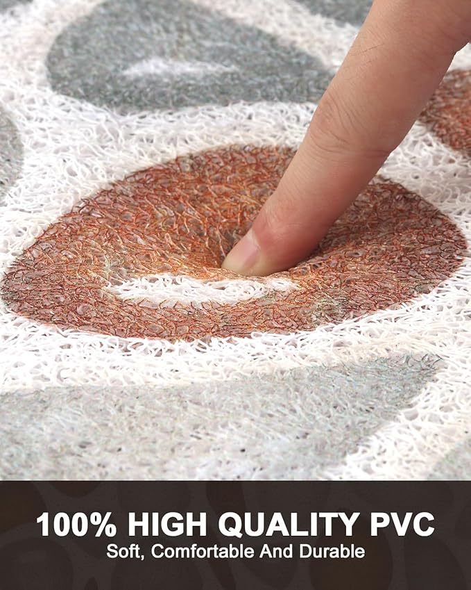 Bathtub Mat Non Slip: Anti Slip Shower Mat, Quick Drying Bath Tub Mats, Soft PVC Loofah Foot Massage Shower Floor Mat, Bath Mat for Shower, Tub, Bathroom, Floor, Kitchen, Pool, Hotel