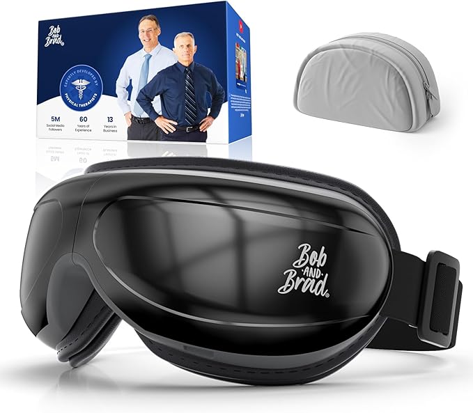 BOB AND BRAD Eye Massager FSA Eligible HSA Eligible, EyeOasis 2 Eye Massager with Heat for Dry Eye Relief, Temple Massager for Eye Strain Headache Migraine Relief, Birthday Gift for Women Men Mom Dad