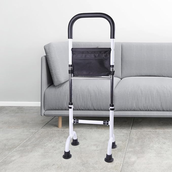 Stand Assist Aid for Elderly, Adjustable Safty Mobility Aids Rail for Couch Chair Toilet, Non-Slip Standing Assist Device with Heavy-Duty Steel Frame, Sit to Stand Support for Seniors