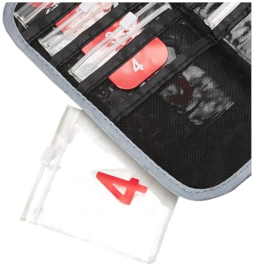 Lewis N. Clark Travel Pill Organizer, Portable Pill Case, Daily Pill Box to Hold Vitamins, Medication, Prescriptions, Or Medicine Storage for Pocket Purse