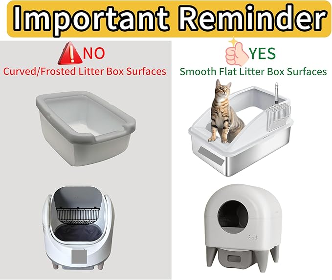 Cat Litter Box Step Ramp with Litter Catcher, Non-Slip Trapping Mat for Kittens and Senior Cats, Washable (White, Large)