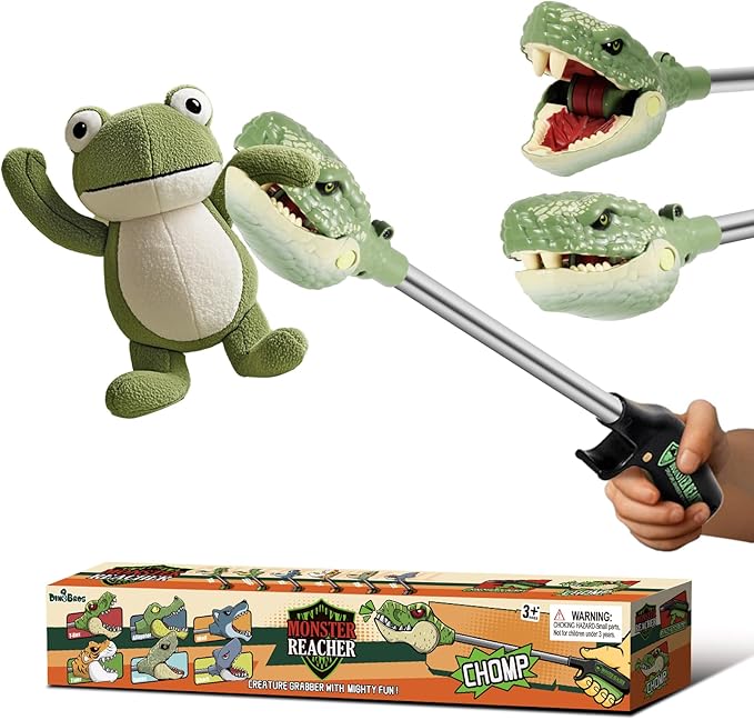 DINOBROS Snake Chomper Animal Pincher Toy Cobra Grabber Claw Snapper Monster Reacher Robot Hand Toys for Kids 3 Years Old and up