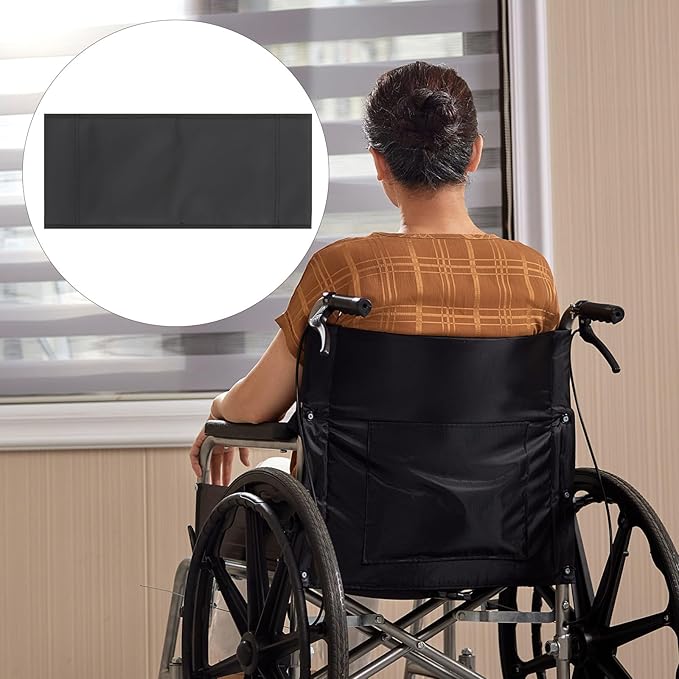 UKCOCO Removable Back Support Wheelchair Cushion Replacement Backrest with Lumbar Support for Seniors for Daily Mobility