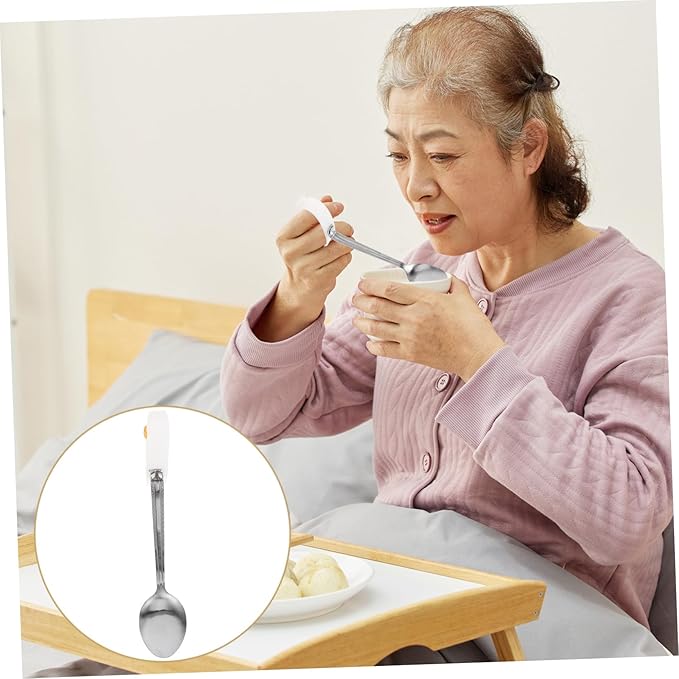 Elderly Spoon for Disabled Individuals Adaptive Handheld Utensil for Easy Eating for Seniors and Those Grip Strength and Non- Design for Comfort