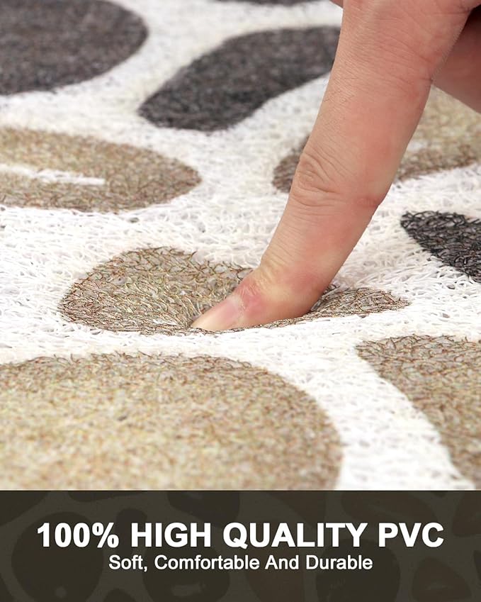 Shower Mat Non Slip: Anti Slip Shower Mats for Inside Shower, Soft PVC Loofah Shower Floor Mat, Extra Large Bath Mat for Shower, Tub, Bathroom, Floor, Kitchen, Home, Pool, Hotel, Quick Drying